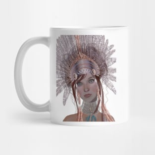 Headdress goddess mauve Mug